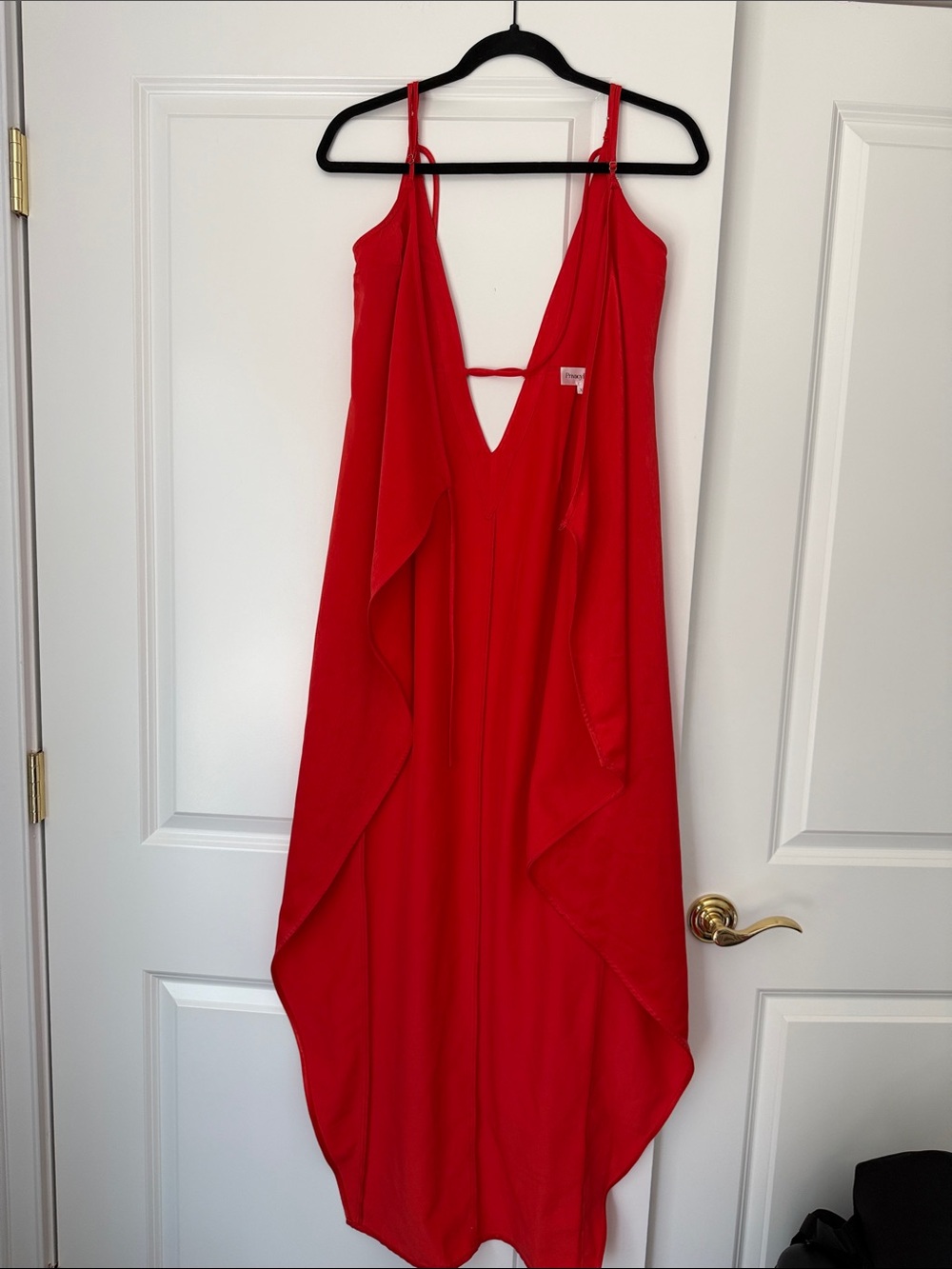 Privacy please wrap dress red